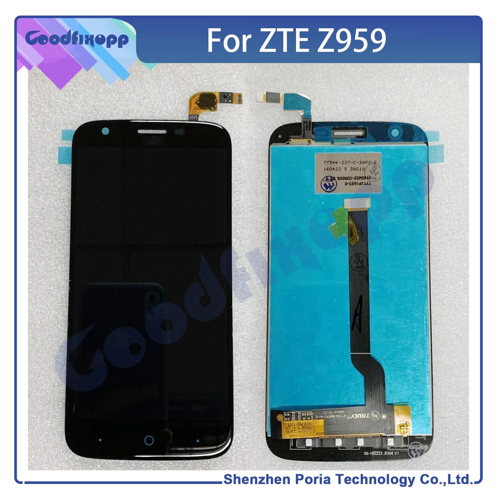 Originale per ZTE Z959 veramente versioni Display LCD sensore Touch Screen Digitizer Assembly LCD Touch Screen