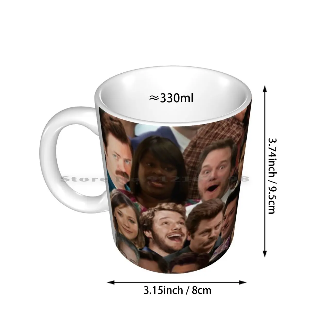 Parks And Recreation Collage Ceramic Mugs Coffee Cups Milk Tea Mug Parks And Rec Parks And Recreation Leslie Knope Chris