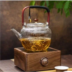 750W 1000W Electric Ceramic Stove Tea Maker Walnut Wood Tea Maker Electric Tea Stove Electric Tea Set Smart Tea Stove