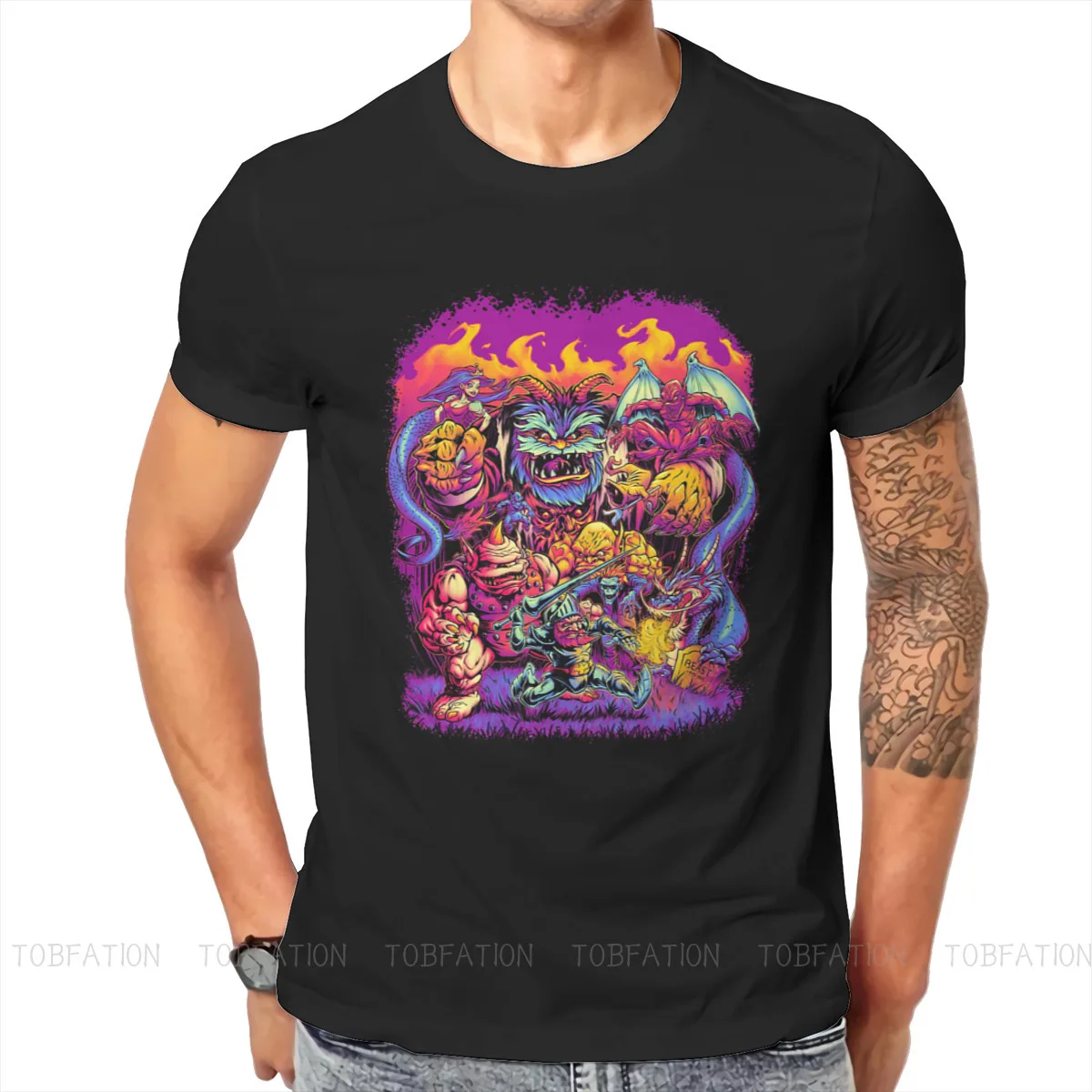 Retro Unique TShirt Ghost and Goblins Arthur Prin Arcade Game Top Quality Creative Gift Clothes  T Shirt Short Sleeve Ofertas