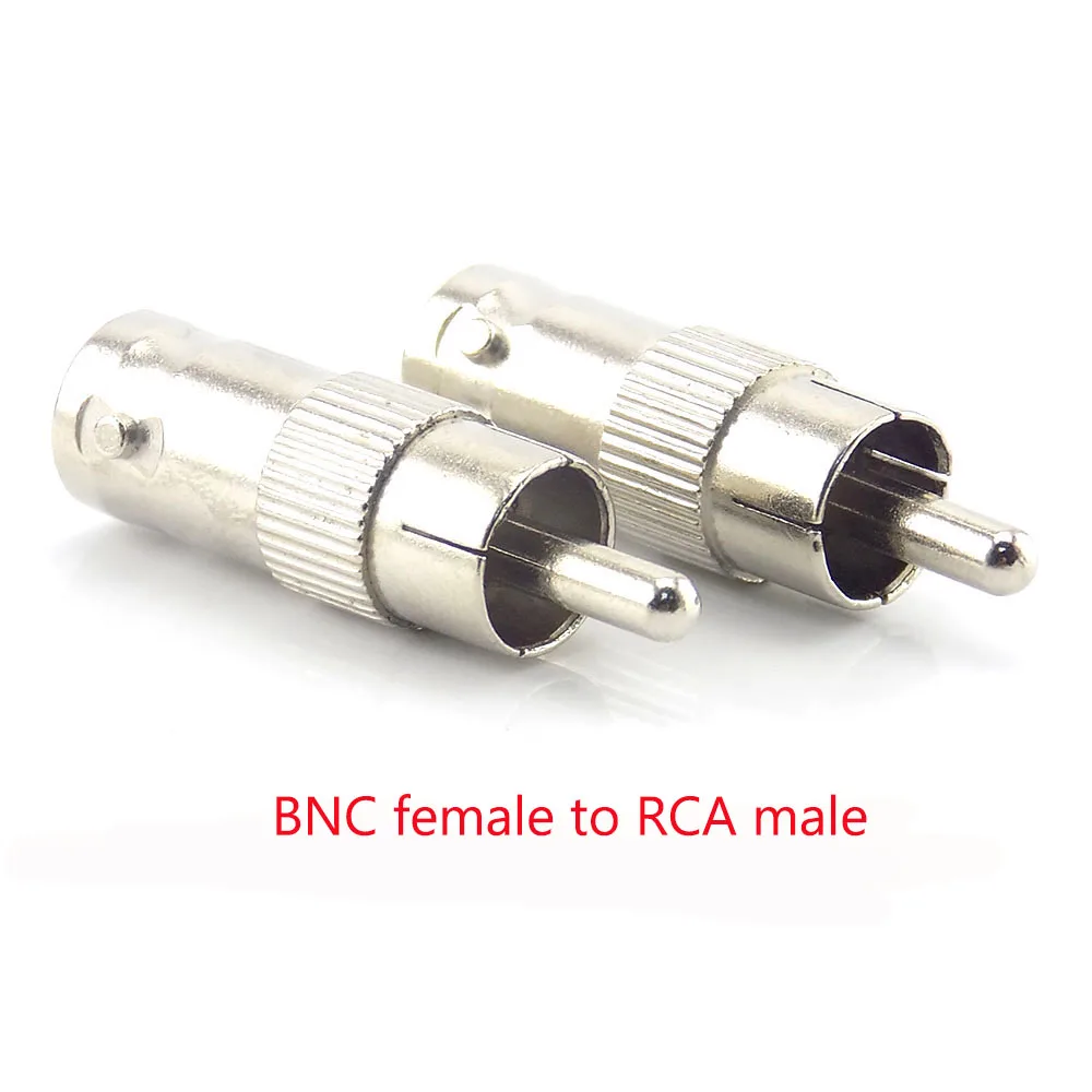 2/5/10Pcs BNC Female Connector to Female BNC Male to Male RCA Female BNC female to RCA Male Adapter Plug for System CCTV Camera