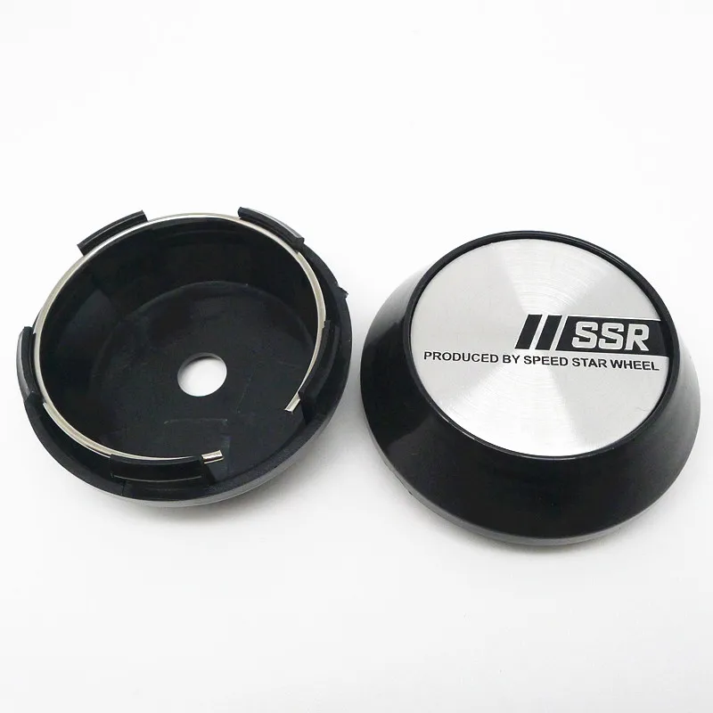 4pcs 65mm For SSR Car Wheel Center Hub Cap Covers 45mm Emblem Badge sticker Auto Styling Accessories