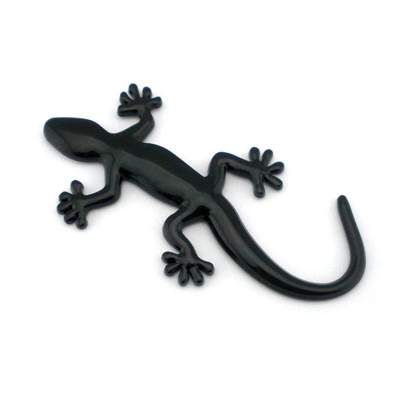3D Red Gecko Emblem Badge-ABS Plastic Japonicus Car Trunk Logo&Motorcycle Decal Sticker, High-Quality Self-Adhesive Auto Decor