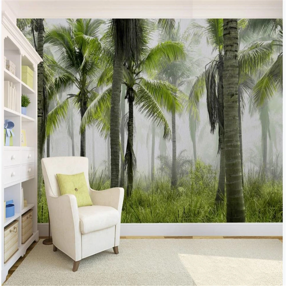 

Personality woods fresh background wall living room wall painting living style wallpaper nature scenery wallpapers