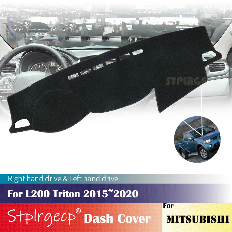 

for Mitsubishi L200 Triton 2015-2020 Anti-Slip Dashboard Cover Protective Pad Car Accessories Sunshade Carpet 2017 2018 2019