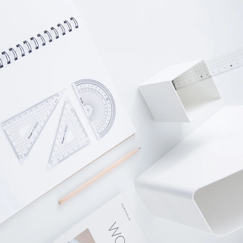 Kinburg-مجموعة مسطرة منقلة مربعة للطلاب ، لوحة مثلثة ، خاصة للرسم وفحص الطلاب