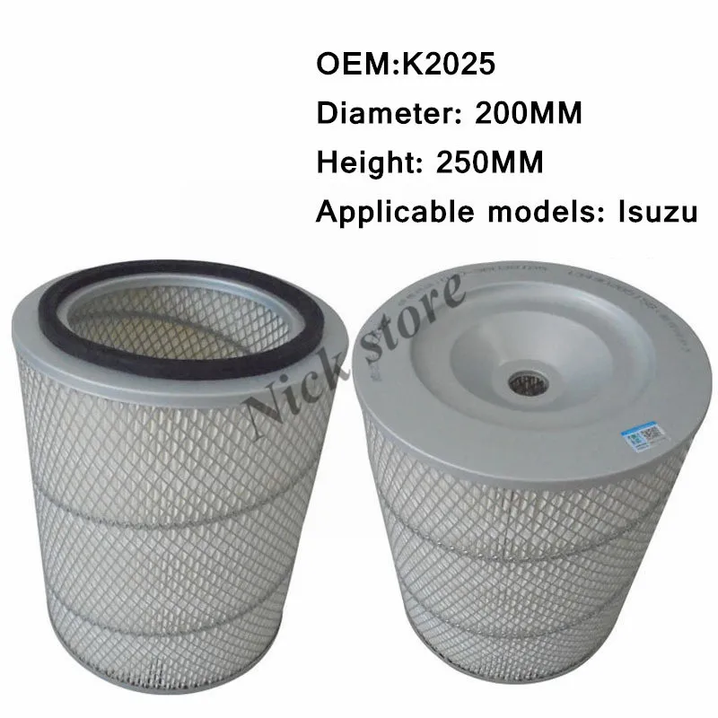 

K2025 Air Filter for Machinery And Equipment Suit For Forklift and (single row) Isuzu