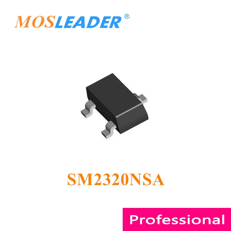 

Mosleader SM2320NSA SOT23 3000PCS SM2320 SM2320NSAC-TRG N-Channel 20V 2.8A 6.3A Made in China High quality