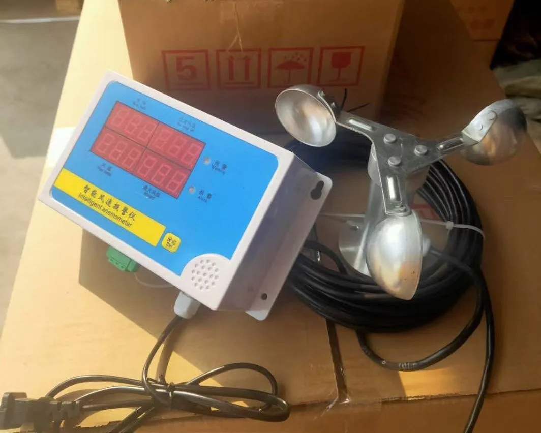 رافعة برجية مقياس شدة الريح سرعة الرياح جهاز إنذار سرعة الرياح الذكية جهاز إنذار شفرة الألومنيوم البلاستيك