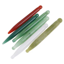 Guasha Faical Massage Treatment Hot Natural Jade GuaSha Scraping Face Massage Wand For Therapy Stick Point