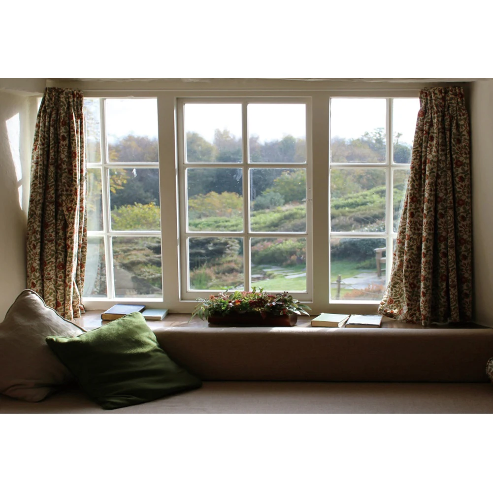 Window Sill Curtain Pillow Scennery Flowers Books Cozy Life Portrait Photozone Photophone Photography Backdrops Photo Background