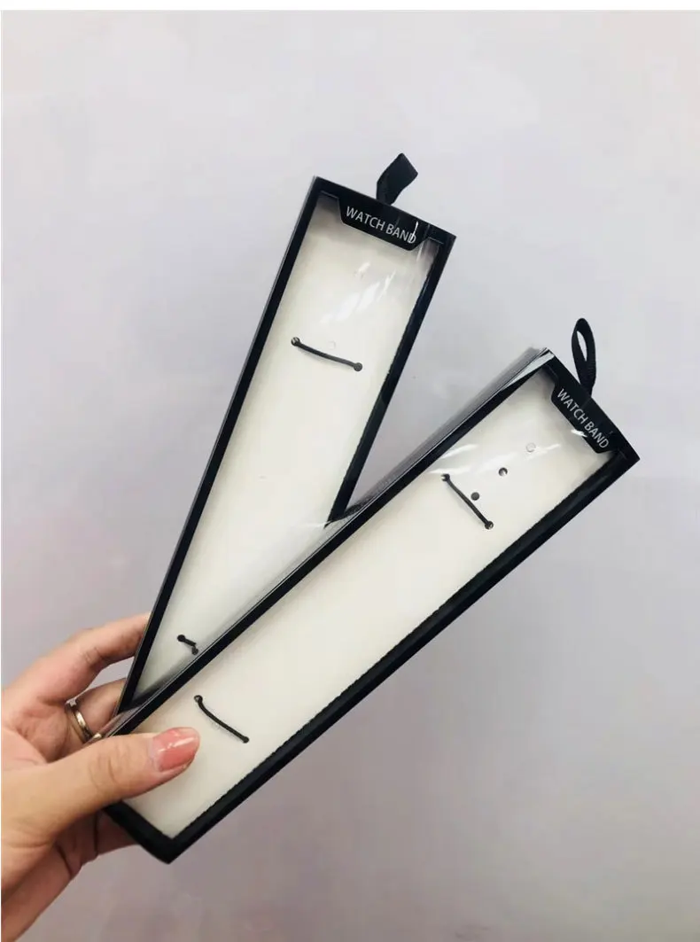 Simple Watch Strap Box Case for Apple Watch Band 6 SE 5 4 3 srtrap Box 38/40/42/44MM for Leather Silicone Nylon Milanese Band