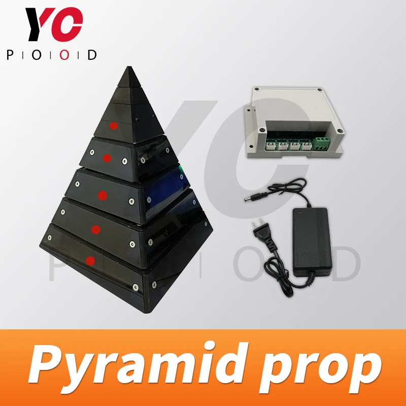 Egyptische Piramide Prop Escape Room Prop Egyptische Thema Room Escape Puzzel Open 12V Magnetische Lock