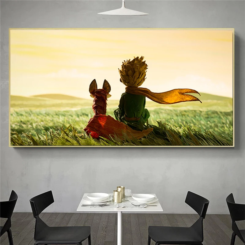 Canvas Painting Popular Movie The Little Prince Canvas Poster Wall Art Decorative Picture for Living Room Home Decoration