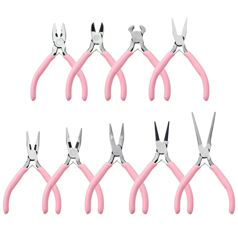 Jewelry Pliers Tools & Equipment Kit Stainless Long Needle Round Nose Cutting Wire Plier For Jewelry Hand Making DIY Accessories