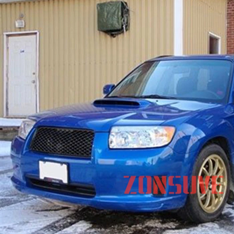 For Subaru Forester 2006 2007 2008 Year Refitt Front Center Racing Grille Cover Accessorie Body Kit