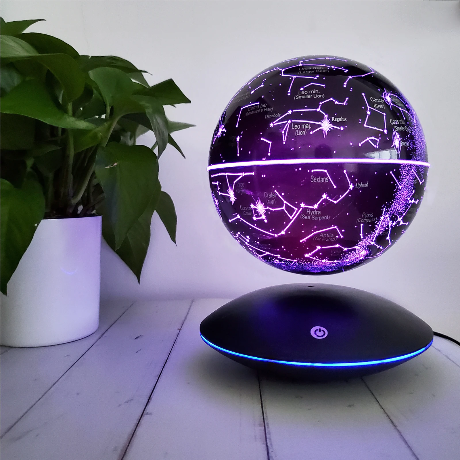 Magnetic Levitation Globe Floating Constellation Ball 6inch Unique Table Lamp LED Starlight Ball Special Gifts Home Decorations