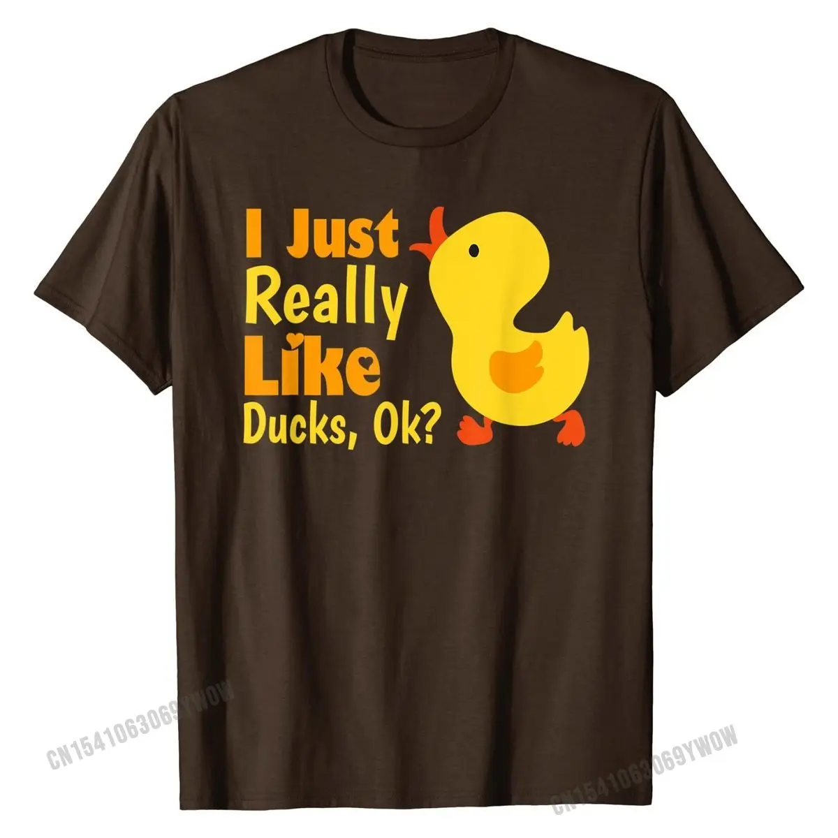 I Just Really Like Ducks Ok Funny Kids Birthday Shirt Gift Cotton Tops Tees Casual Coupons Normal Tshirts