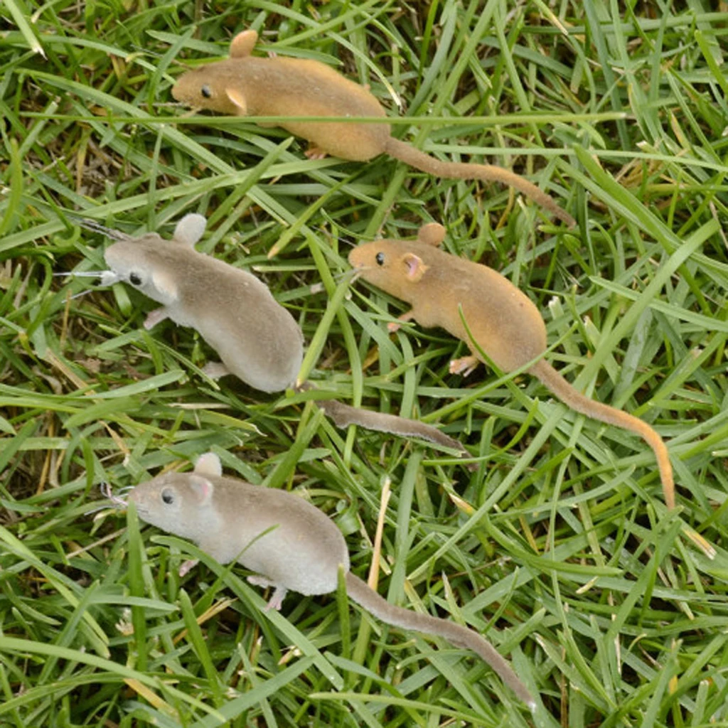 1/2/3/5pcs Vivid Mouse Imitation Animal Fridge Magnet Toys Mice Outdoor Garden Lawn Tree Decor Flower Pot Miniature Craft