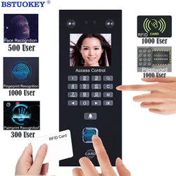 2.4inch Face Recognition Access Control Fingerprint Time Attendance Keypad 125Khz Rfid Card Palmprint Recognition TCP/IP USB