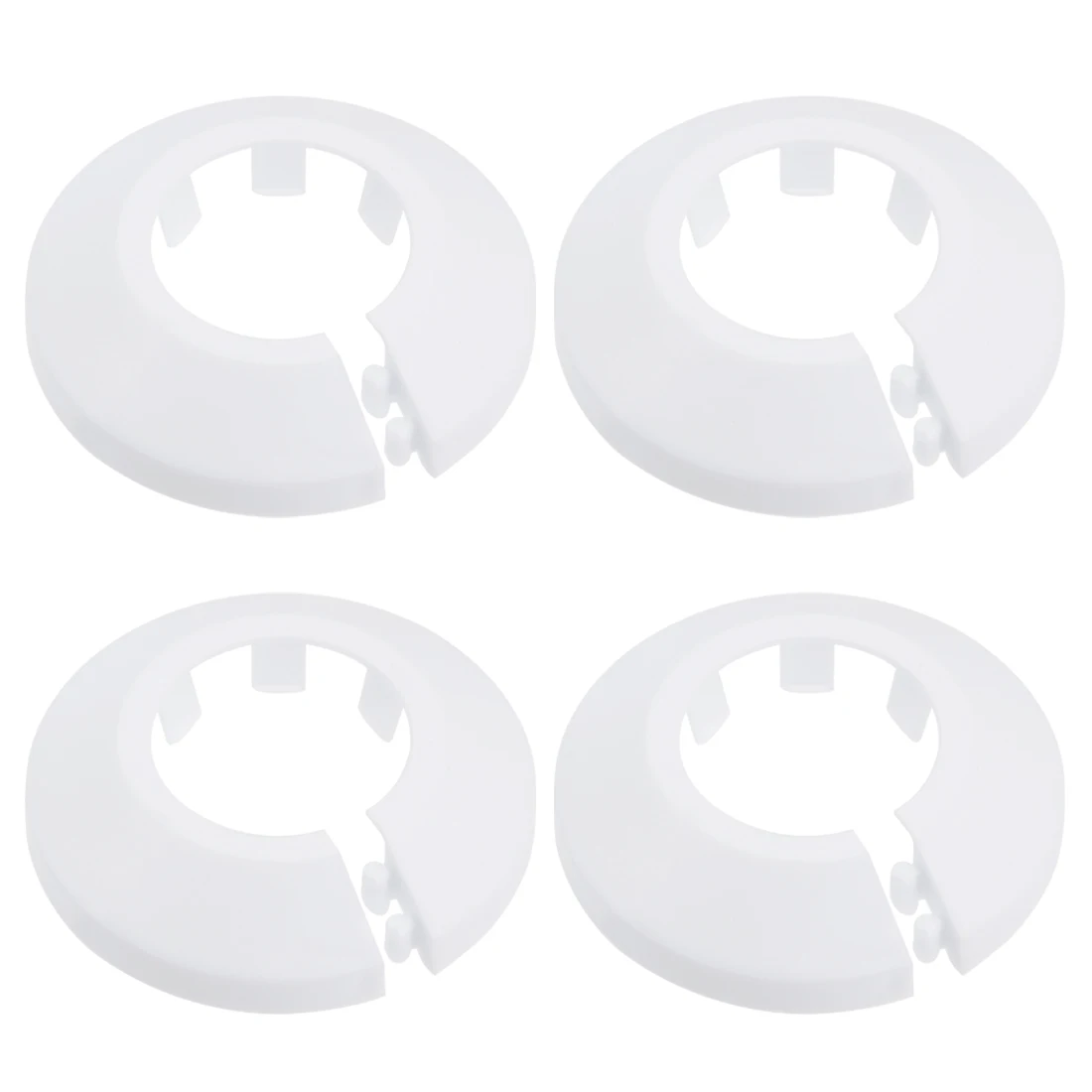 Uxcell 4 Pcs Pijp 25Mm Pp Radiator Rozet Waterleiding Cover Decoratie Wit