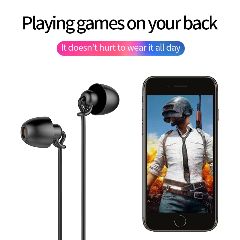 Wired Earphone HiFi Soft Silicone Headset In-Ear Earphone With Mic Noise Cancelling Mobile Phone Earphones For Xiaomi Huawei image 6