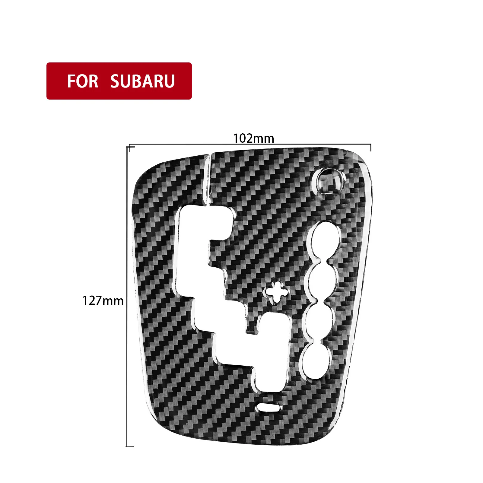 For Subaru Legacy/Outback 2005-2009 Carbon Fiber Stickers Gear Shift Panel Cover Trim Interior Styling Decoration Accessories