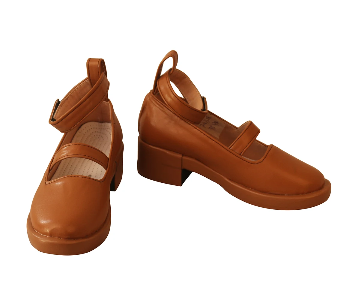 Charlotte Shoes Cosplay Anime One Piece Charlotte Cosplay Boots Brown Sandals Custom Made