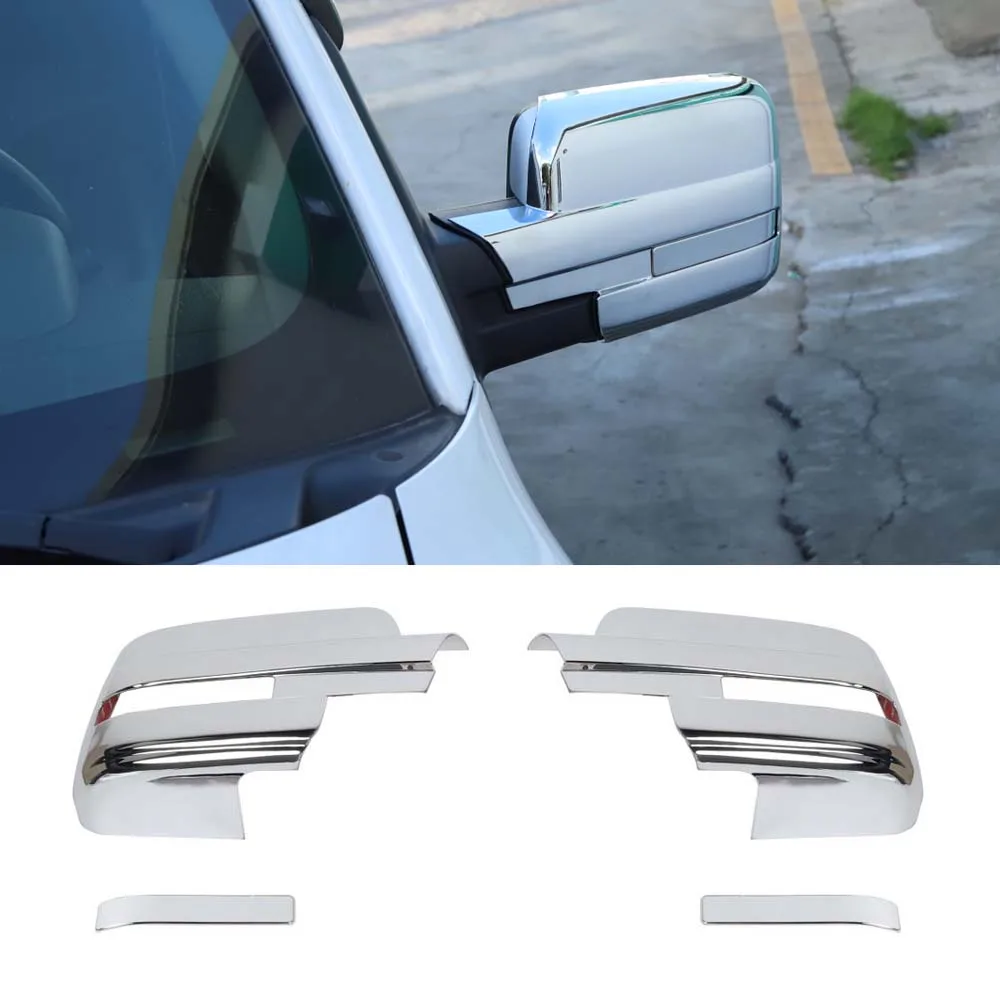 

For Ford F150 2009-2014 Car Rear View Mirror Cover Styling Exterior ABS Auto Molding Accessories