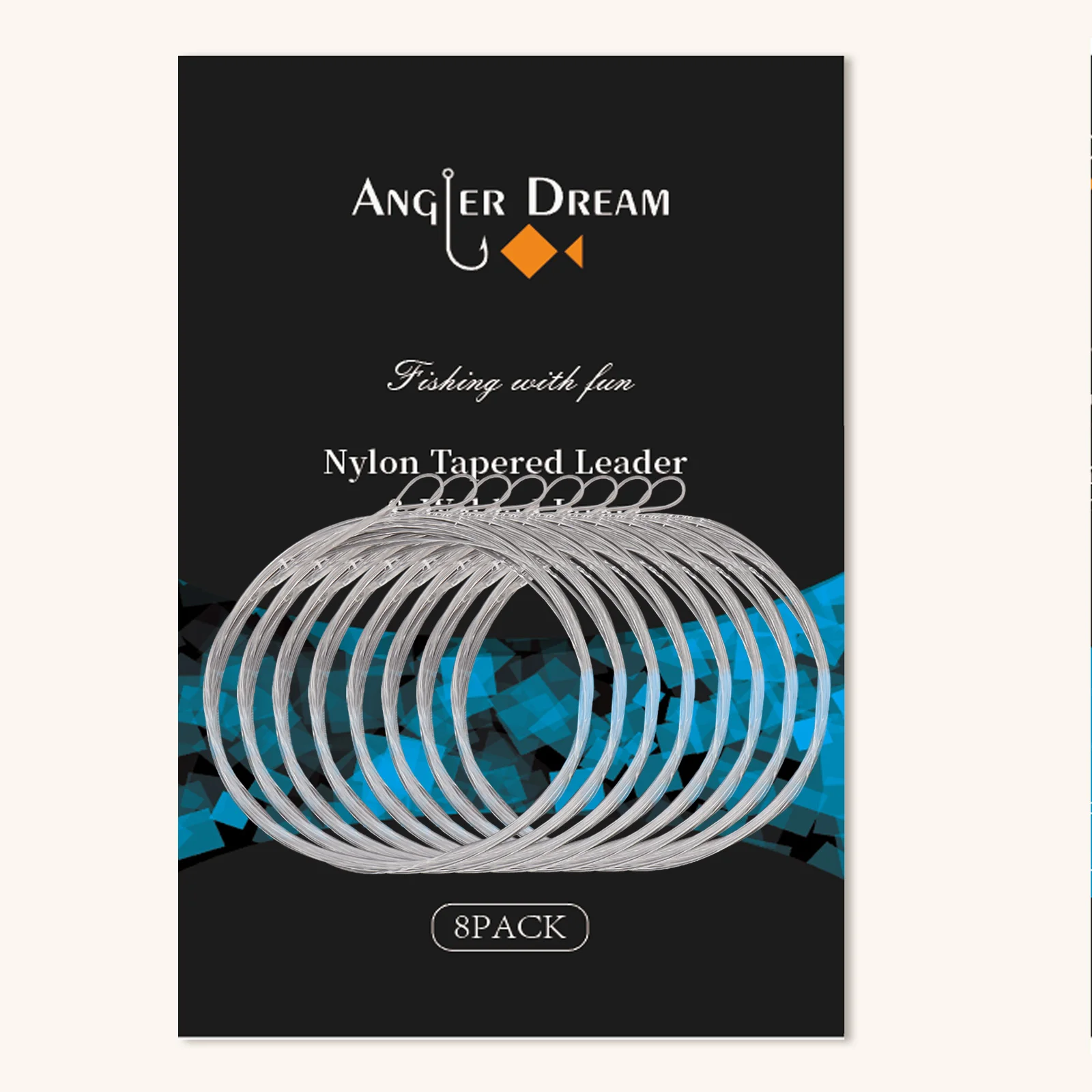 

Рыболовные аксессуары ANGLER DREAM для ловли нахлыстом, 8 шт., сварные конические поводки для ловли нахлыстом с петлей, нейлоновый материал для удочки