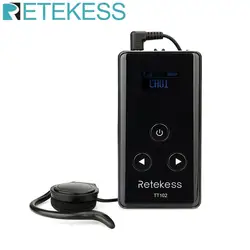 RETEKESS TT102 Wireless Audio Receiver 195-230MHz For Tour Guide System 99 Channel Conference Language Interpretation System