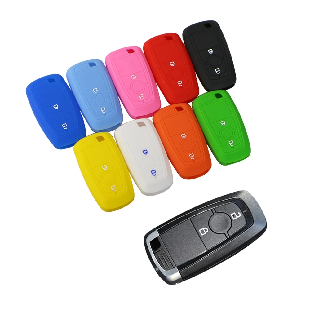 Car Key Case Cover Fit for Ford Fusion Mustang Explorer F-150 F-250 F-350 2017 2018 Remote Key Case Shell Cover