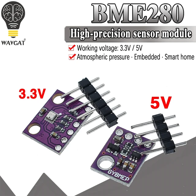Oficjalny GY-BME280-3.3 BME280 5V 3.3V czujnik cyfrowy temperatura wilgotność moduł czujnika ciśnienia barometrycznego I2C SPI 1.8-5V