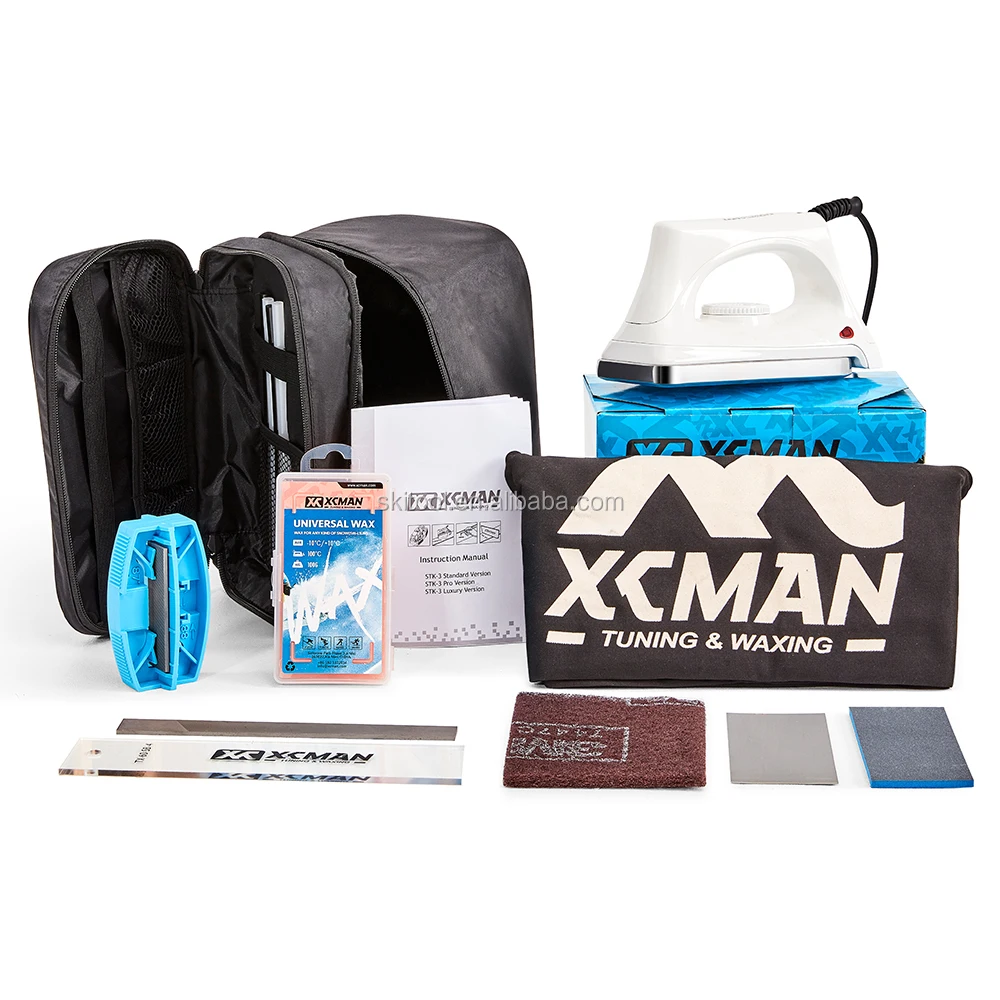 XCMAN Ski Snowboard Complete Waxing And Tuning Kit With  Iron