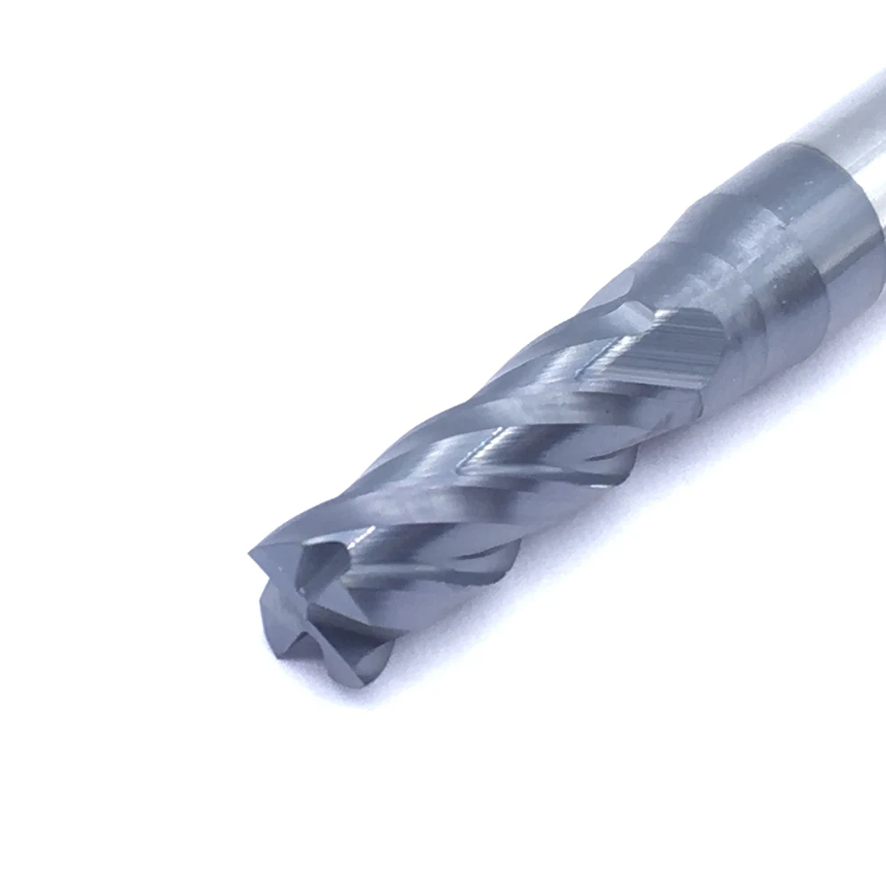 Endmills Hợp Kim 1 Cái HRC50 4 Sáo D5X15XD6X50L Cacbua Vonfram Thép Không Gỉ Tiện Bằng Máy CNC Xay Cắt Đáy Bằng 4 Lưỡi Dao Cấp cối Xay