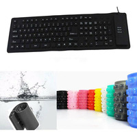 85/109 Key Portable Mini USB Keyboard Flexible Waterproof Soft Silicone Gaming Keyboard Tablet Foldable Laptop Computer Keyboard