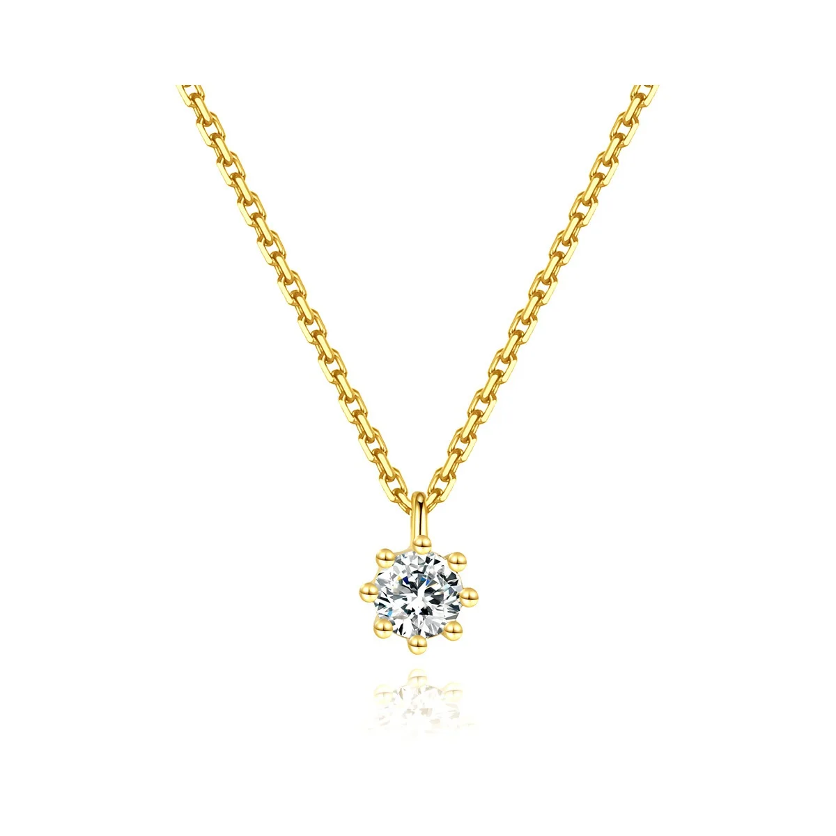 

Necklace Hexapod zircon Pendant New Ts Zirconia 925 Sterling Silver Link Chain Fashion Jewelry 14K Golden Gift For Women Friend