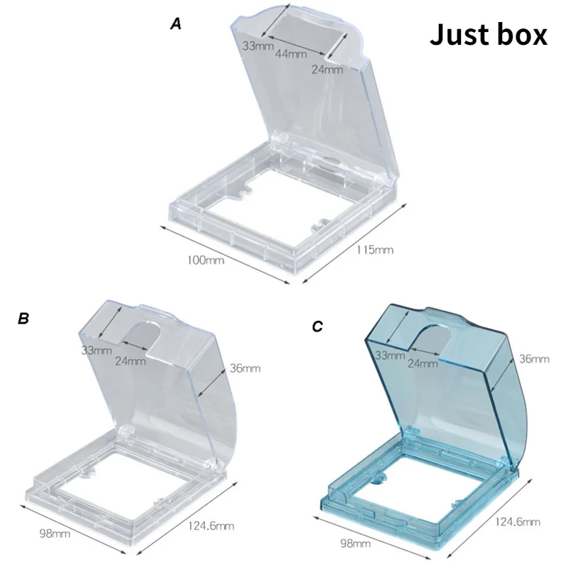 86 Type Socket Switch Protector Electric Plug Cover Universal Wall Socket Waterproof Box Doorbell Board Panel Cover Bathroom