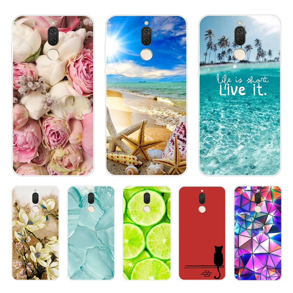 Чехол для Huawei Mate 10 Lite Mate 10 Lite силиконовый чехол с рисунком для Huawei Nova 2i чехол Nova2i милый мягкий чехол из ТПУ