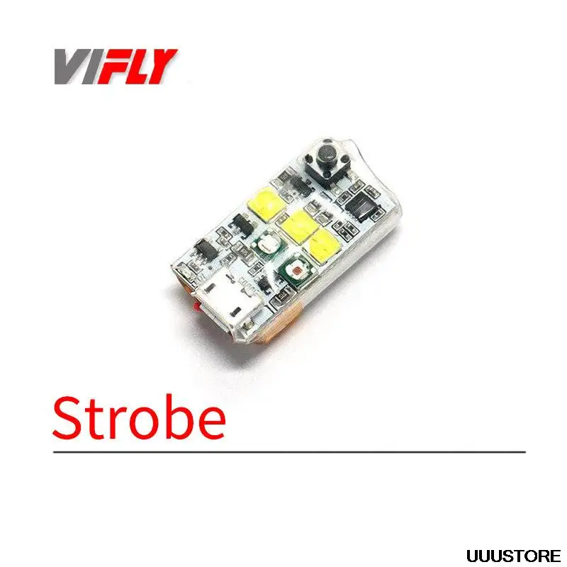 VIFLY luce stroboscopica anticollisione 5*3W LED ad alta intensità 3 + miglia visibilità per DJI Mavic RC aeroplano FPV LR4 LR5 LR7 droni