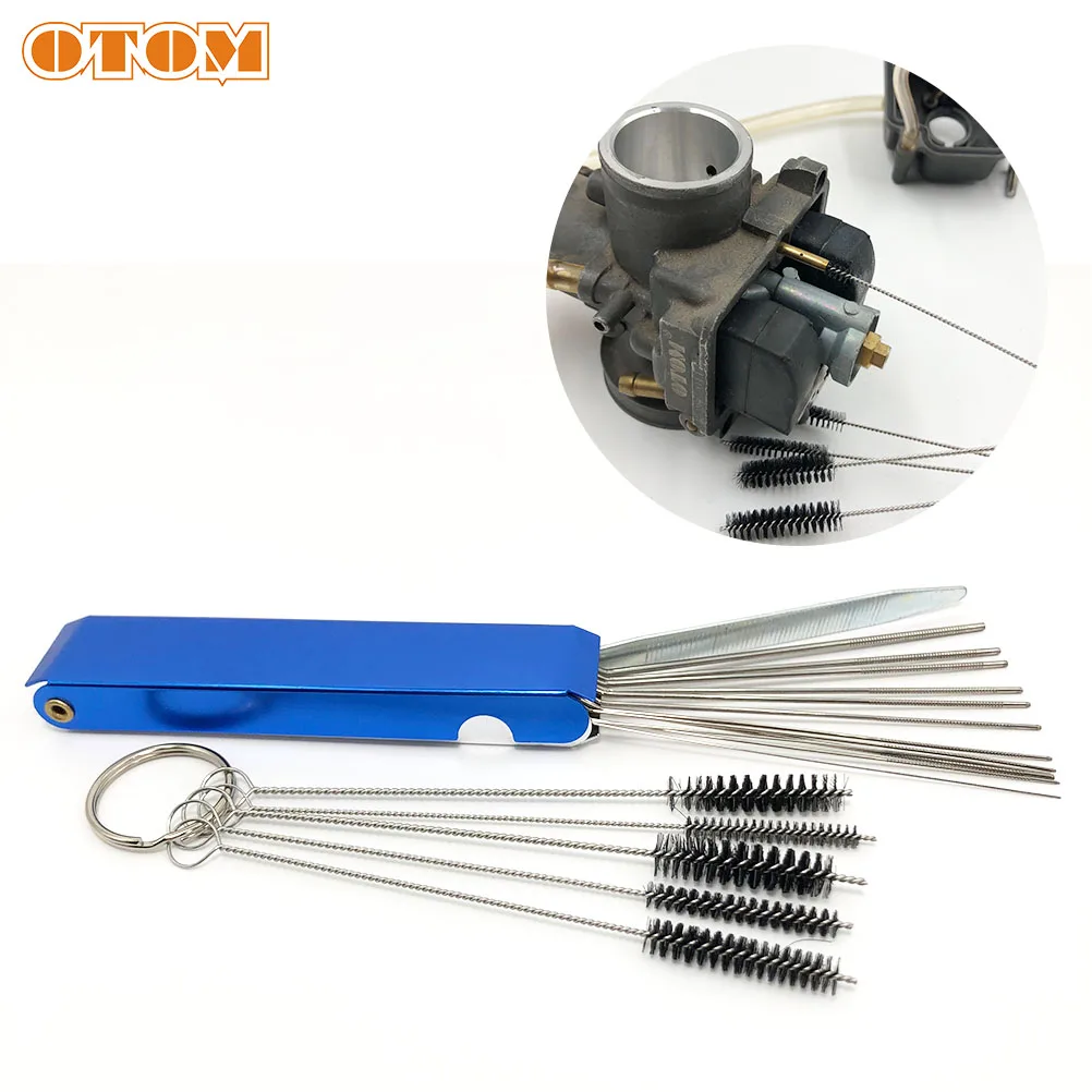 OTOM Motorcycle Carburetor Cleaning Tool Easy Clean Professional Practical Engine Brushes Remove For ATV UTV Cars Motocross Bike