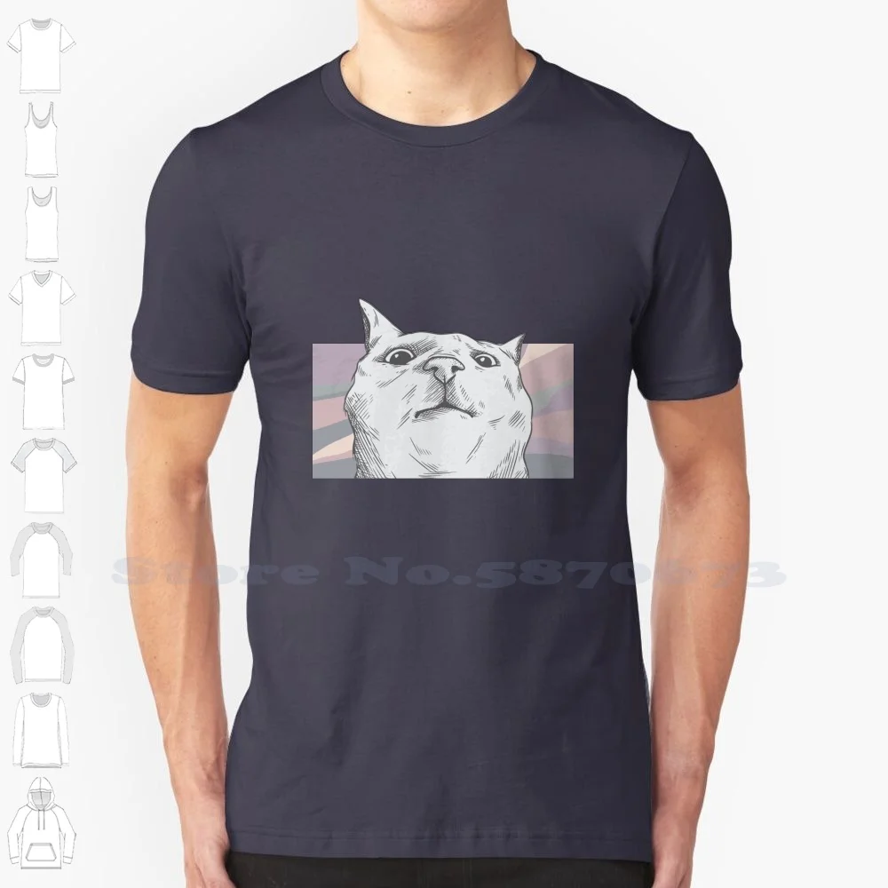 Cat Jam Funny Cat Cat Is Looking Weird 100% Cotton T-Shirt Cat Jam Funny Cat Cat Is Looking Weird Cartoon Cat Feline