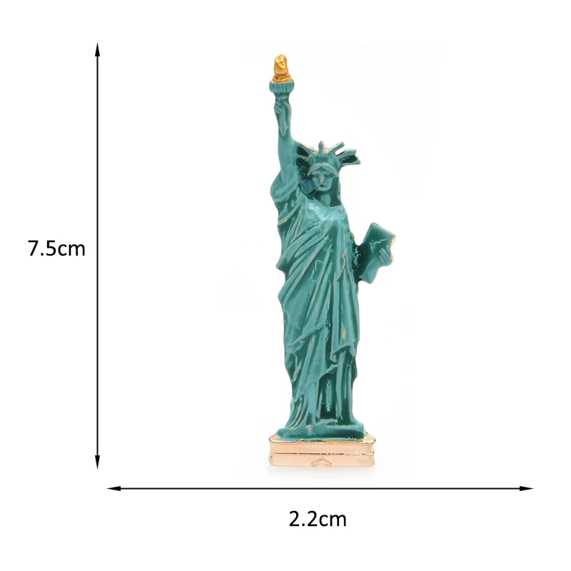 Wuli&baby Enamel Statue Of Liberty Lady Brooches For Women Liberty Enlightening the World Figure Party Office Brooch Pin Gifts