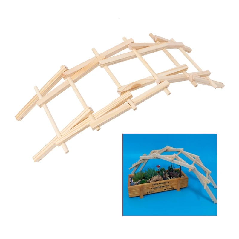 Da Vinci Bridge Pathfinders modello di costruzione in legno Kit Building Blocks giocattolo per bambini 634F