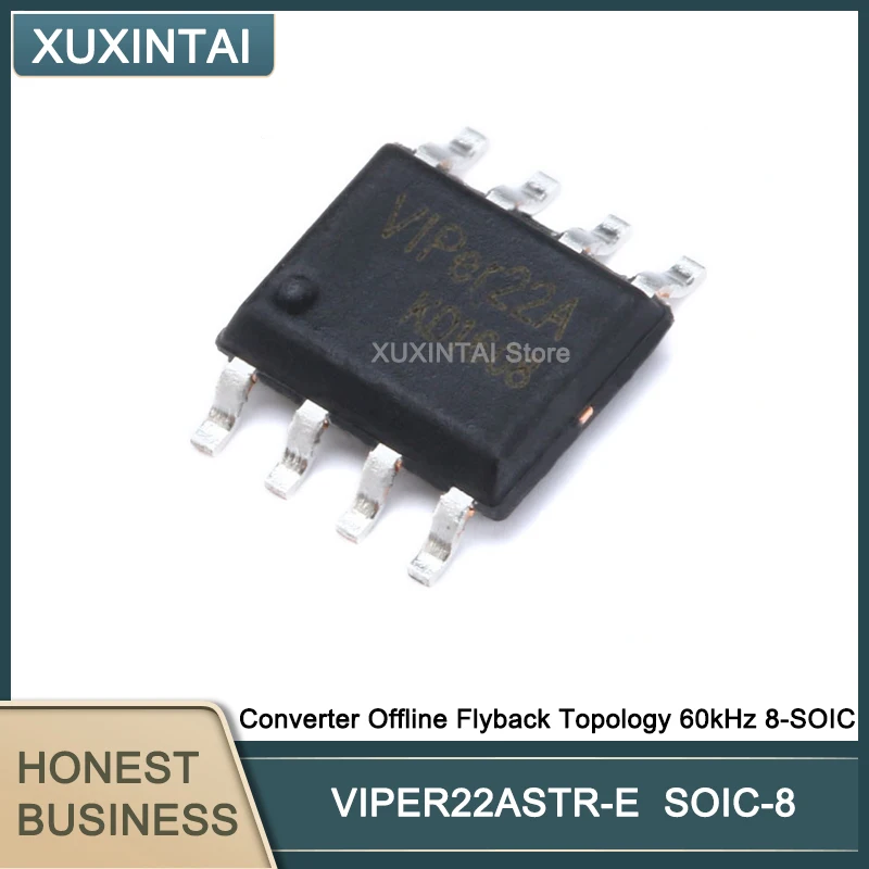 50Pcs/Lot  New Original VIPER22ASTR-E VIPER22A Converter Offline Flyback Topology 60kHz 8-SOIC