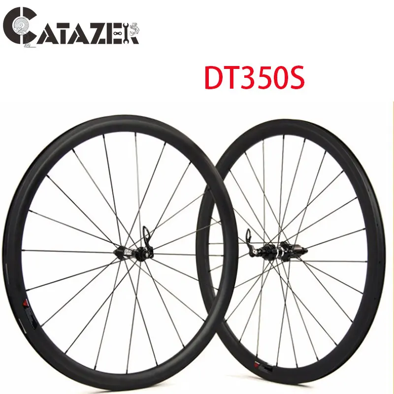 45mm Road Bike Wheels Carbon 700C Tubeless Bicycle Wheelset with DT Hub and 1420 Spoke Titanium Quick Release  Wheelset 700c