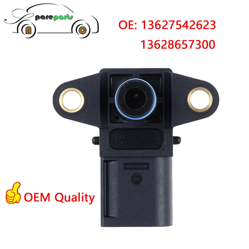 13628657300 Map Sensor for BMW E53 E60 E61 E63 E64 E66 E70 E82 E90 E92 F10 Z4 X3 X5 M5 M6 3.0L 4.0L 4.8L 5.0L 6.0L 13627542623