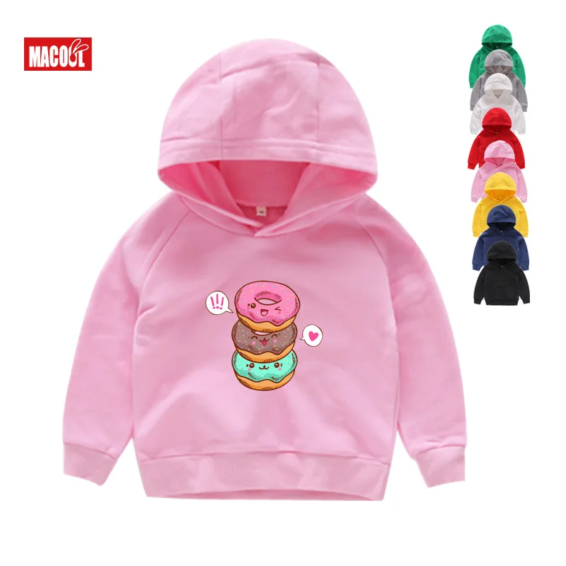 children Hoodies Sweatshirts cute Lovely Doughnuts Boys and Girls Cotton Hoodies Vest for Ages toddler girl winter clothes