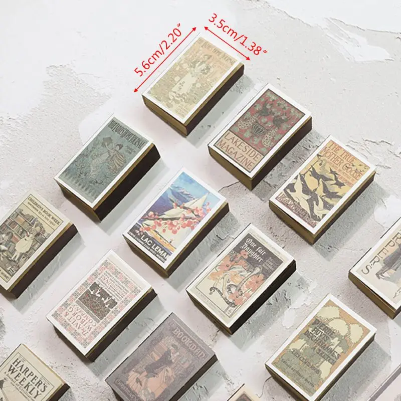 122 blatt Mini Memo Pad Retro Matchbox Stil Notebook Notepad Schule Schreibwaren