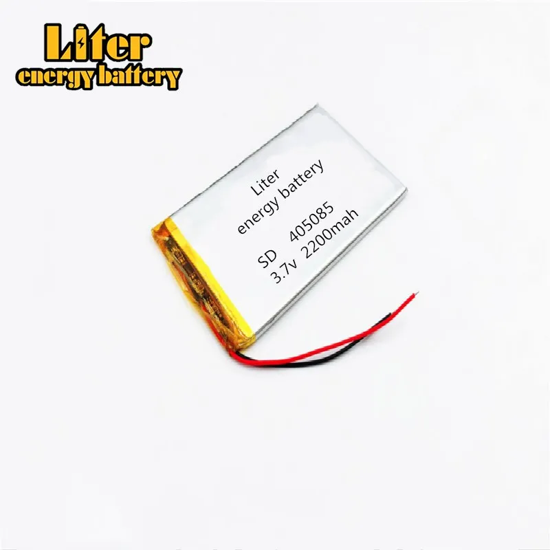 3.7V 2200mAH 405085 PLIB (polymer lithium ion / Li-ion battery ) for Smart watch,GPS,mp3,mp4,cell phone,speaker